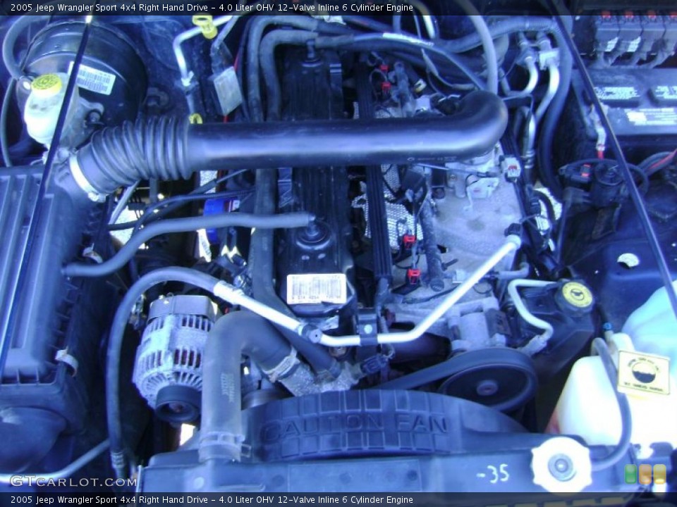 4.0 Liter OHV 12-Valve Inline 6 Cylinder Engine for the 2005 Jeep Wrangler #41690981
