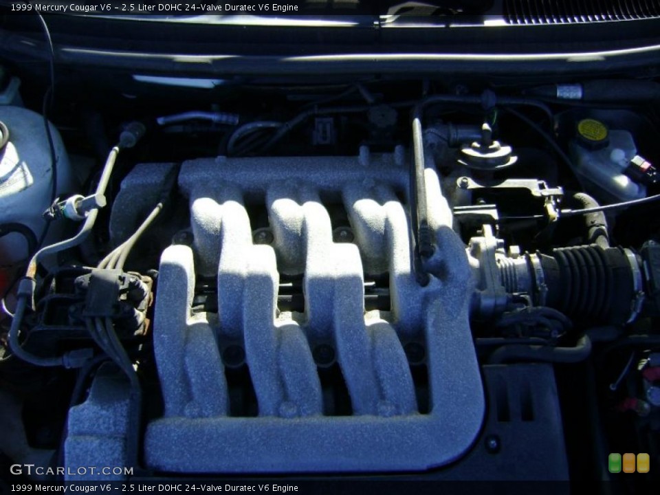 2.5 Liter DOHC 24-Valve Duratec V6 1999 Mercury Cougar Engine