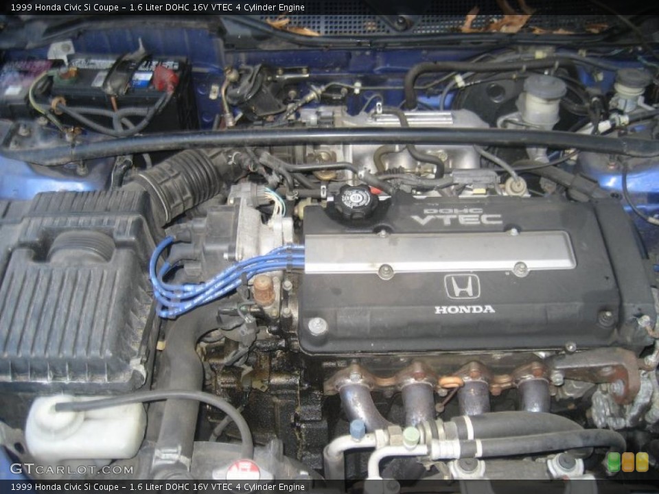 1.6 Liter DOHC 16V VTEC 4 Cylinder 1999 Honda Civic Engine
