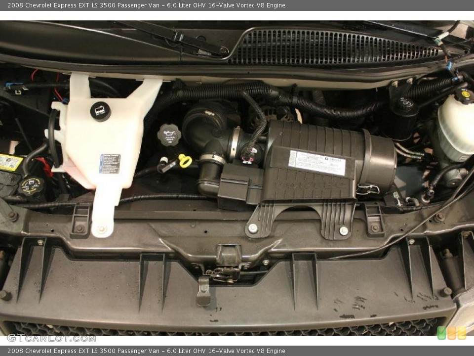 6.0 Liter OHV 16-Valve Vortec V8 2008 Chevrolet Express Engine
