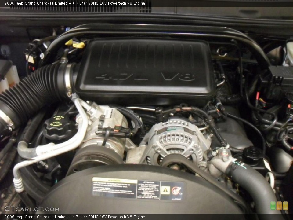 4.7 Liter SOHC 16V Powertech V8 Engine for the 2006 Jeep Grand Cherokee #41711494