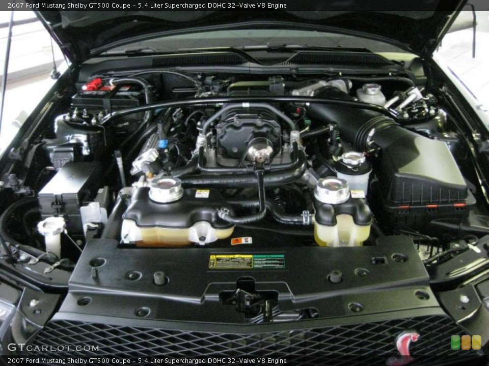 5.4 Liter Supercharged DOHC 32-Valve V8 Engine for the 2007 Ford Mustang #41734574