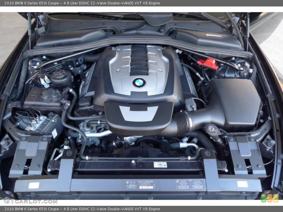 4.8 Liter DOHC 32-Valve Double-VANOS VVT V8 Engine for the 2010 BMW 6 Series #41739374