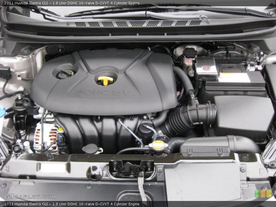 1.8 Liter DOHC 16-Valve D-CVVT 4 Cylinder Engine for the 2011 Hyundai Elantra #41740892
