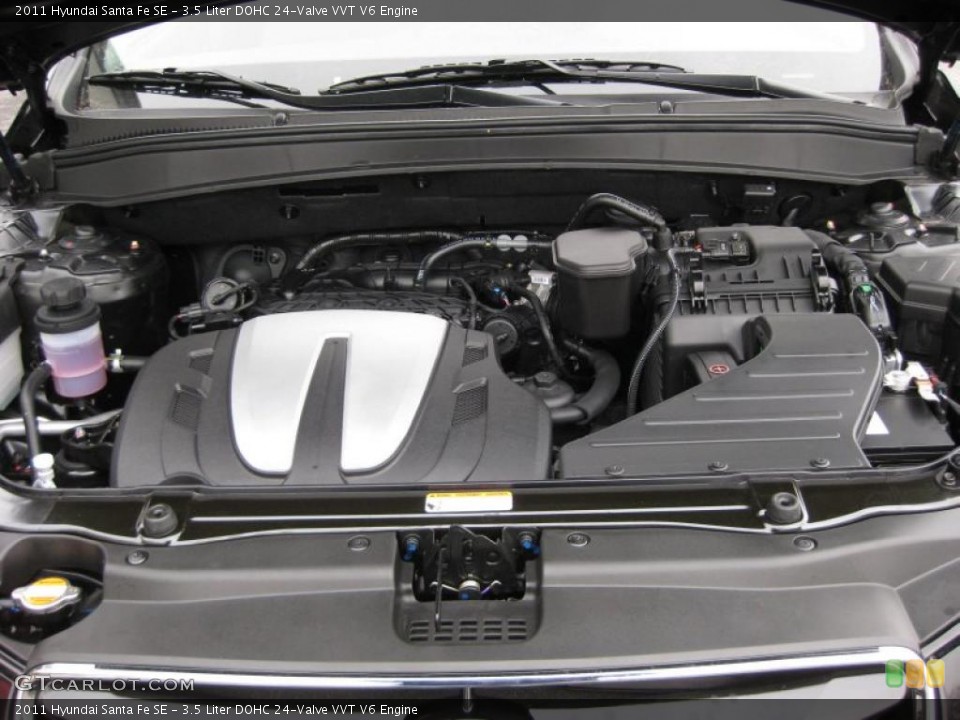 3.5 Liter DOHC 24-Valve VVT V6 Engine for the 2011 Hyundai Santa Fe #41741718