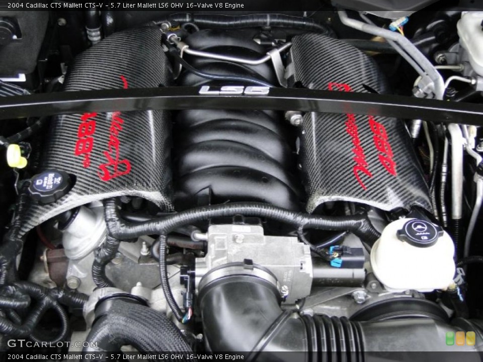 5.7 Liter Mallett LS6 OHV 16-Valve V8 2004 Cadillac CTS Engine