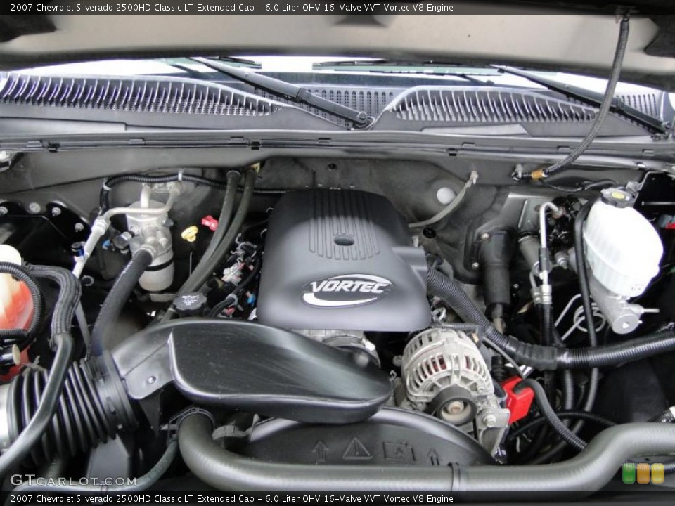 6.0 Liter OHV 16-Valve VVT Vortec V8 Engine for the 2007 Chevrolet Silverado 2500HD #41762377