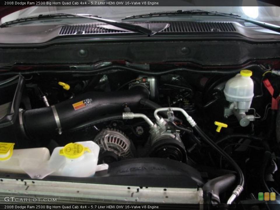 5.7 Liter HEMI OHV 16-Valve V8 2008 Dodge Ram 2500 Engine