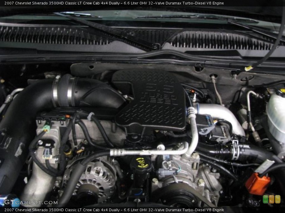 6.6 Liter OHV 32-Valve Duramax Turbo-Diesel V8 Engine for the 2007 Chevrolet Silverado 3500HD #41778261