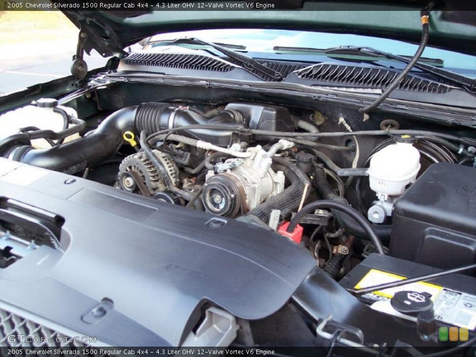 4.3 Liter OHV 12-Valve Vortec V6 Engine for the 2005 Chevrolet Silverado 1500 #41782281