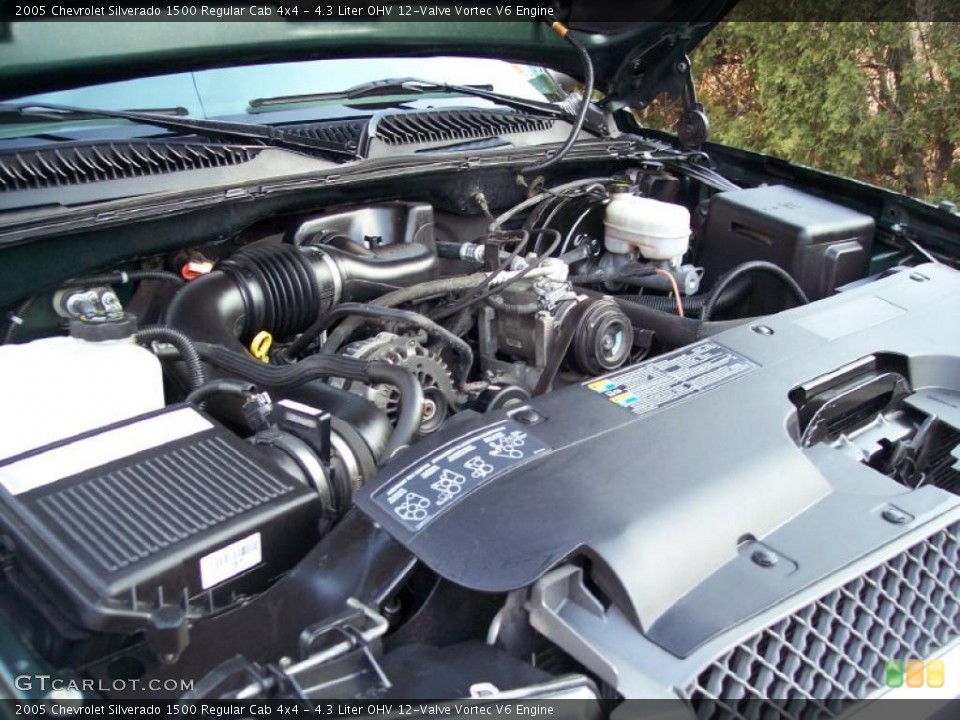 4.3 Liter OHV 12-Valve Vortec V6 Engine for the 2005 Chevrolet Silverado 1500 #41782297