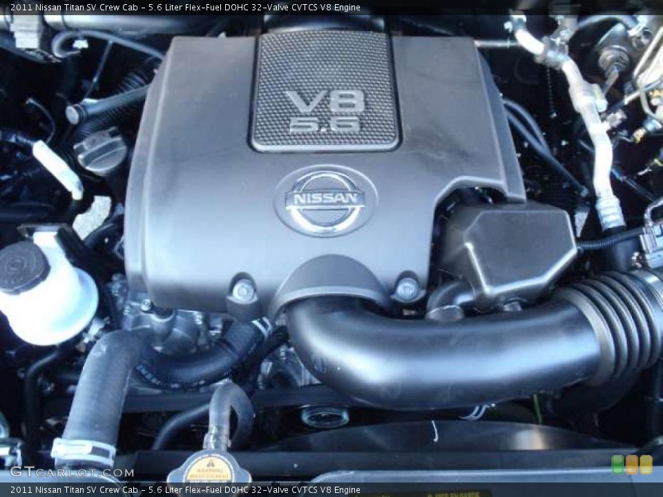 5.6 Liter Flex-Fuel DOHC 32-Valve CVTCS V8 Engine for the 2011 Nissan Titan #41793451
