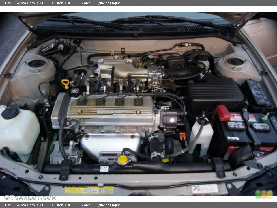 1.6 Liter DOHC 16-Valve 4 Cylinder Engine for the 1997 Toyota Corolla #41802411