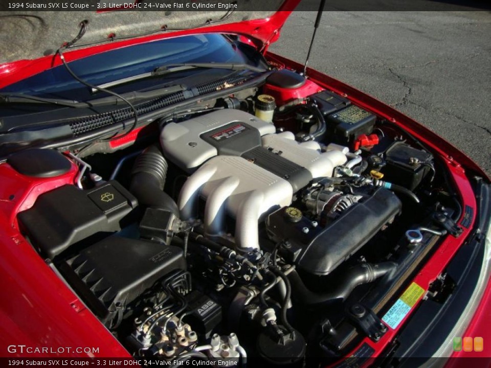 3.3 Liter DOHC 24-Valve Flat 6 Cylinder 1994 Subaru SVX Engine