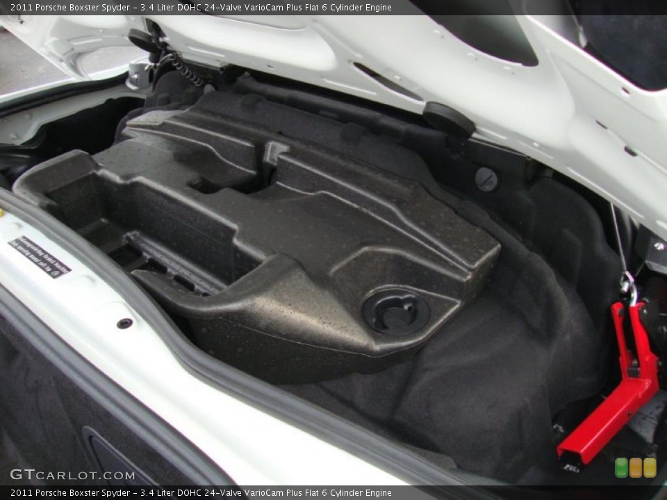 3.4 Liter DOHC 24-Valve VarioCam Plus Flat 6 Cylinder 2011 Porsche Boxster Engine