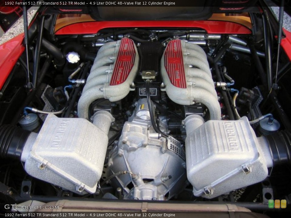 4.9 Liter DOHC 48-Valve Flat 12 Cylinder Engine for the 1992 Ferrari 512 TR #41852722