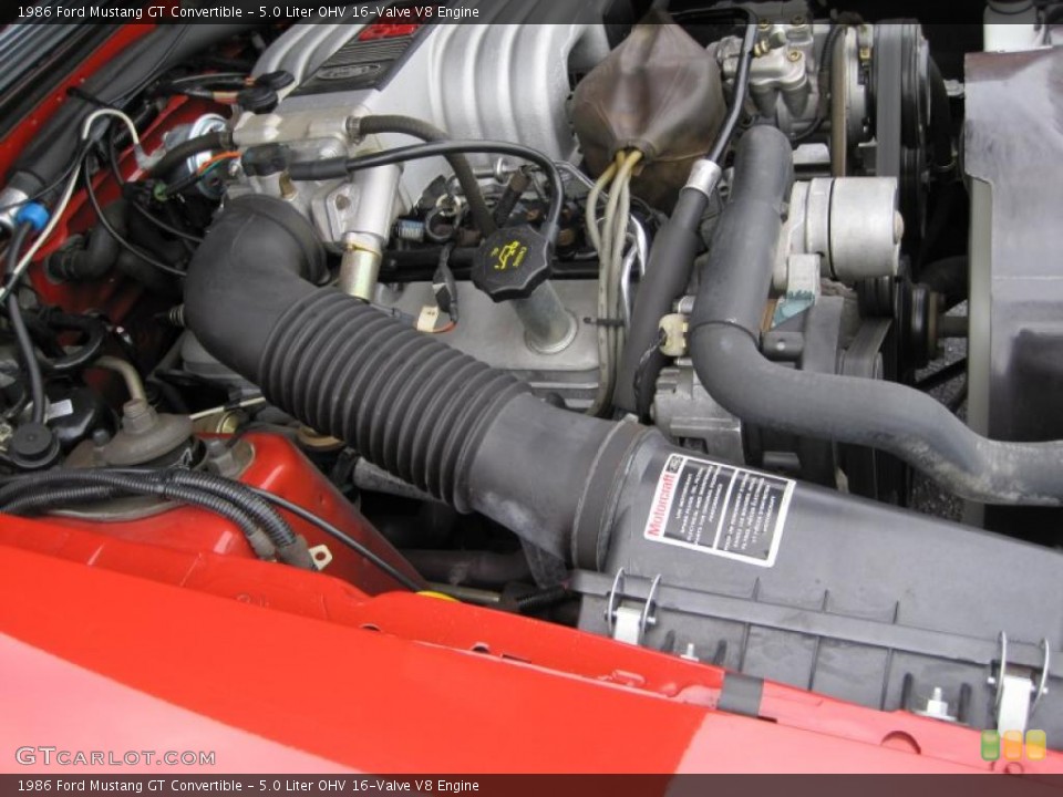 5.0 Liter OHV 16-Valve V8 Engine for the 1986 Ford Mustang #41872754