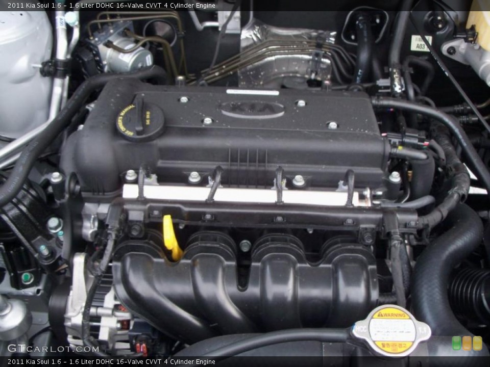 1.6 Liter DOHC 16-Valve CVVT 4 Cylinder Engine for the 2011 Kia Soul #41877506