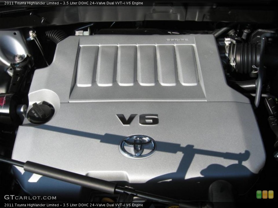 3.5 Liter DOHC 24-Valve Dual VVT-i V6 Engine for the 2011 Toyota Highlander #41882467