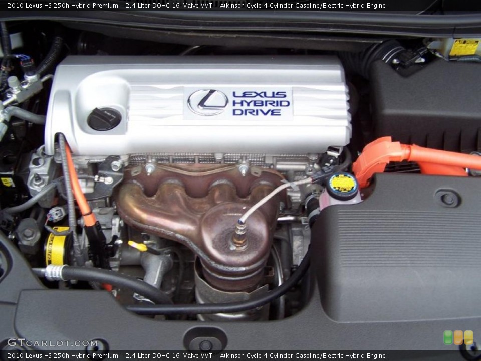 2.4 Liter DOHC 16-Valve VVT-i Atkinson Cycle 4 Cylinder Gasoline/Electric Hybrid Engine for the 2010 Lexus HS #41890378
