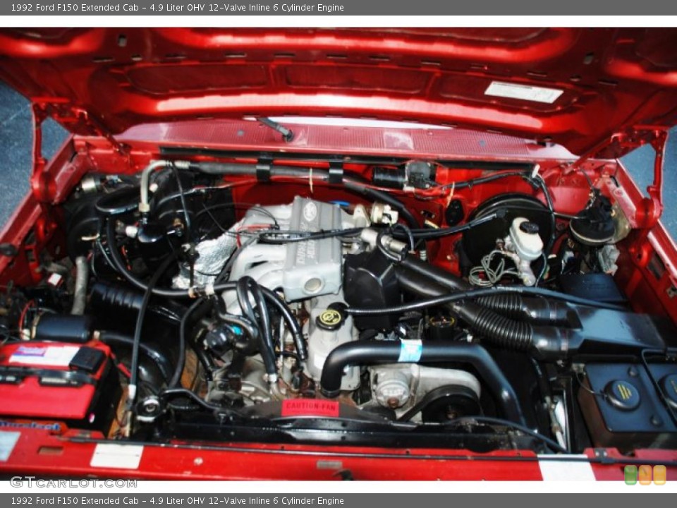 4.9 Liter OHV 12-Valve Inline 6 Cylinder Engine for the 1992 Ford F150 #41896256