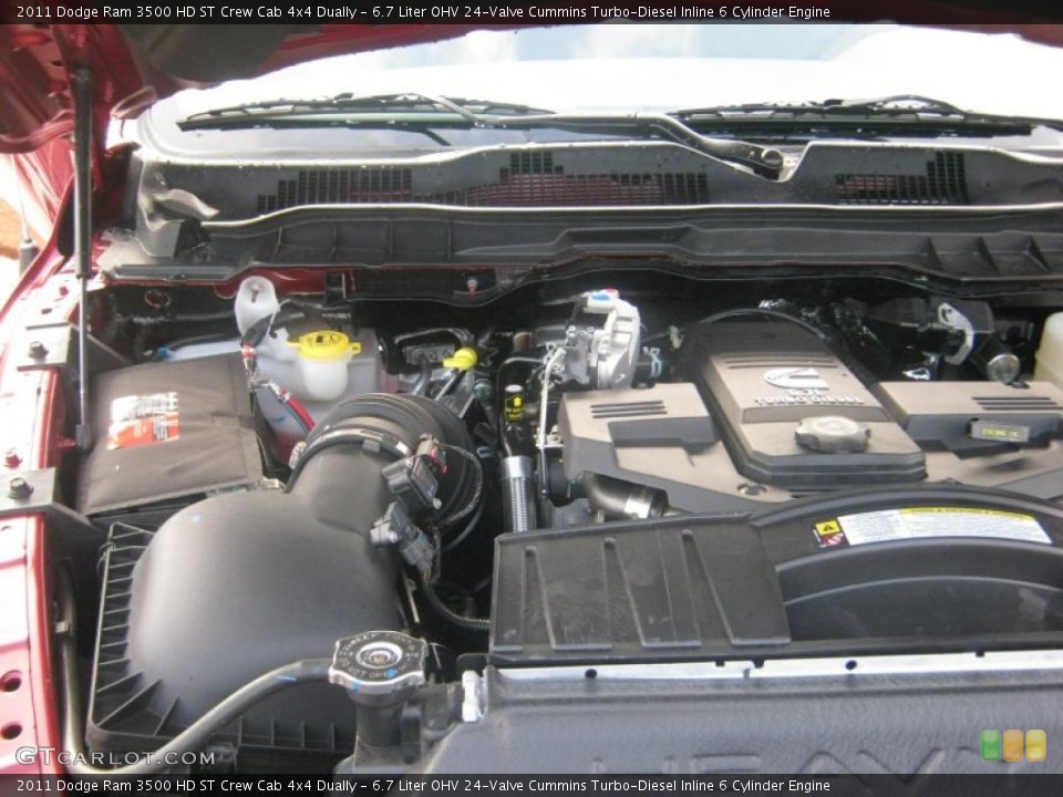 6.7 Liter OHV 24-Valve Cummins Turbo-Diesel Inline 6 Cylinder Engine for the 2011 Dodge Ram 3500 HD #41897360