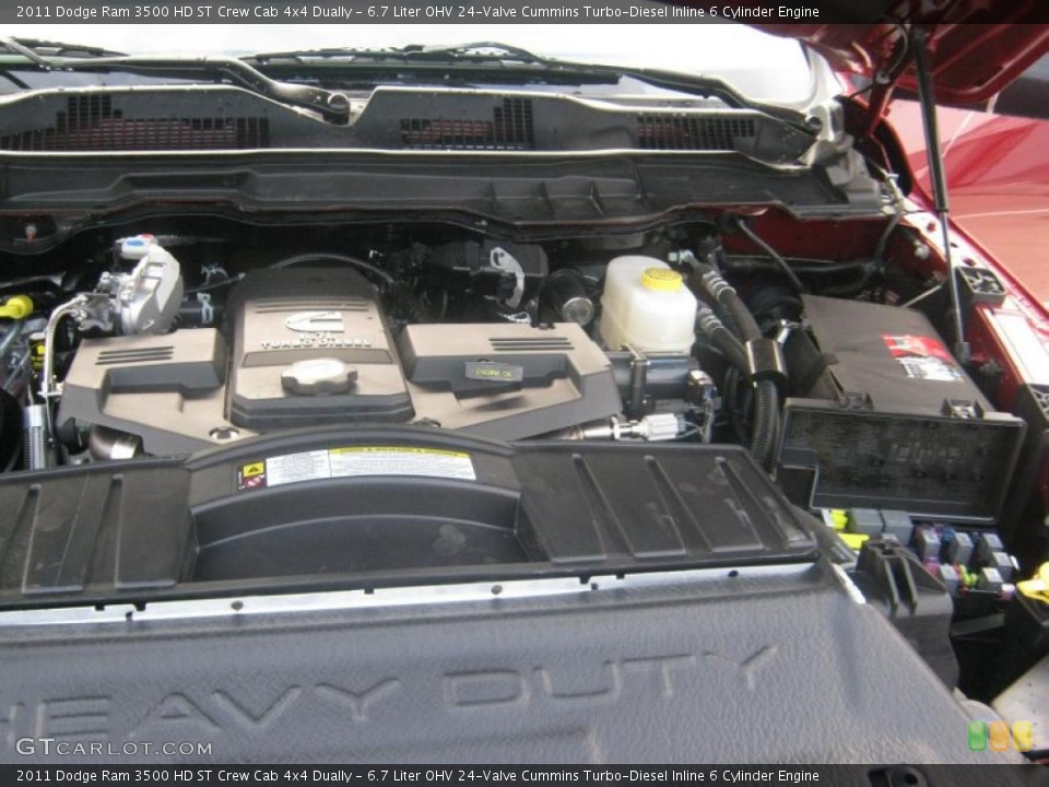 6.7 Liter OHV 24-Valve Cummins Turbo-Diesel Inline 6 Cylinder Engine for the 2011 Dodge Ram 3500 HD #41897380
