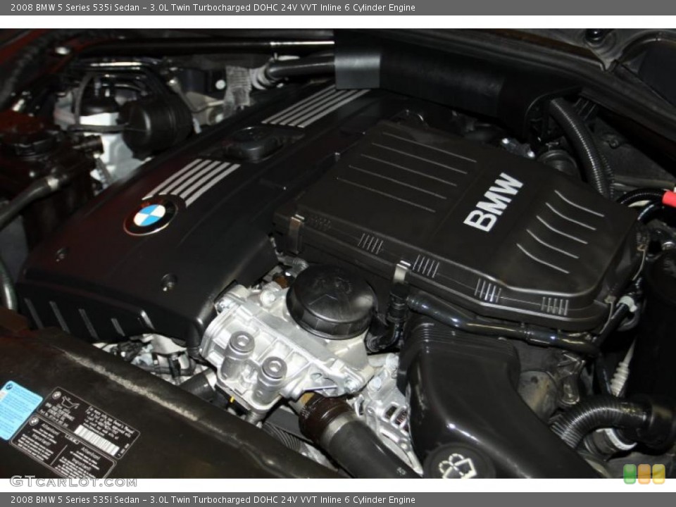 3.0L Twin Turbocharged DOHC 24V VVT Inline 6 Cylinder Engine for the 2008 BMW 5 Series #41910961