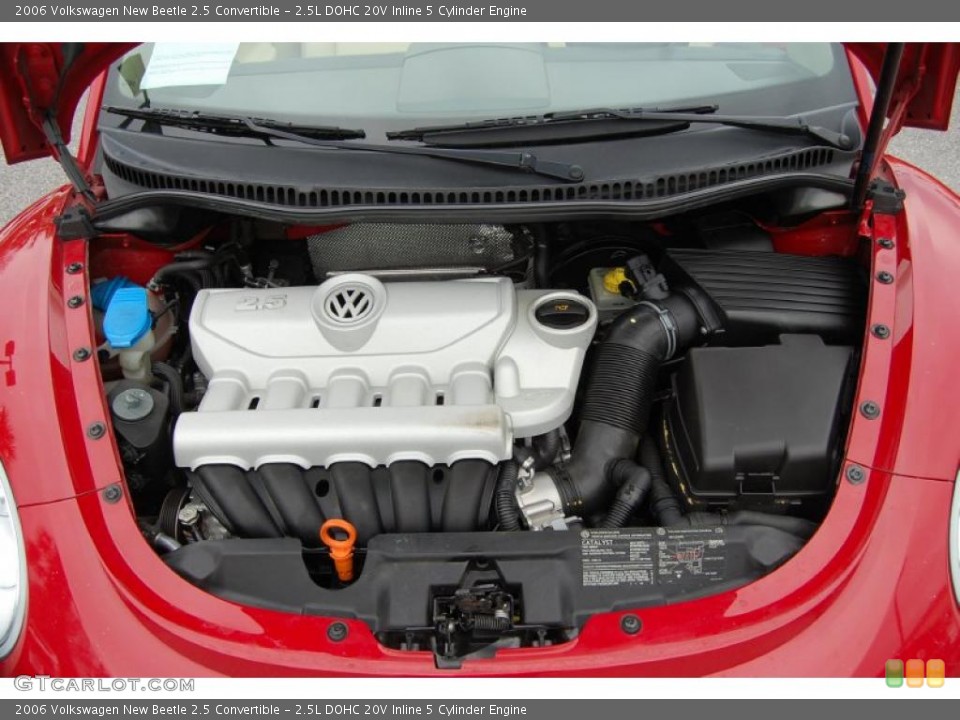 2.5L DOHC 20V Inline 5 Cylinder Engine for the 2006 Volkswagen New Beetle #41933560