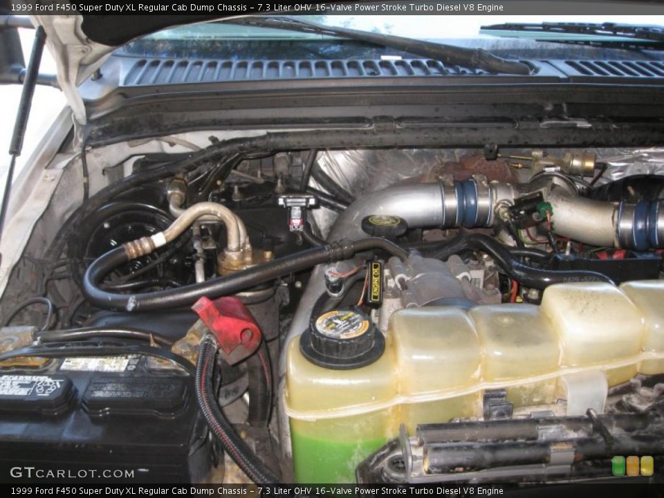 7.3 Liter OHV 16-Valve Power Stroke Turbo Diesel V8 Engine for the 1999 Ford F450 Super Duty #41933644