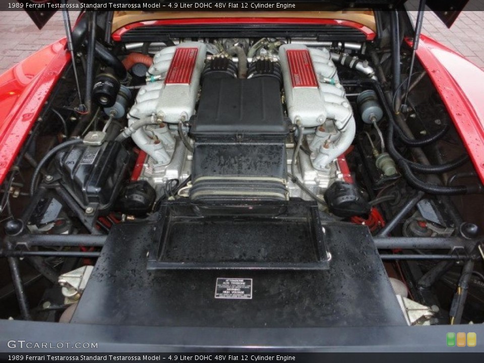 4.9 Liter DOHC 48V Flat 12 Cylinder Engine for the 1989 Ferrari Testarossa #41938966