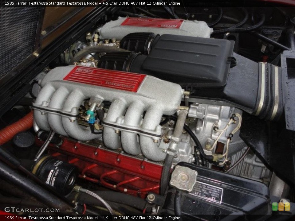 4.9 Liter DOHC 48V Flat 12 Cylinder Engine for the 1989 Ferrari Testarossa #41938986