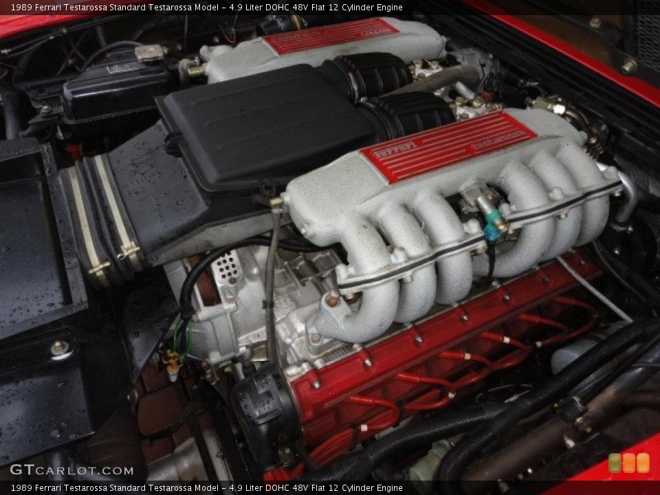 4.9 Liter DOHC 48V Flat 12 Cylinder Engine for the 1989 Ferrari Testarossa #41939002