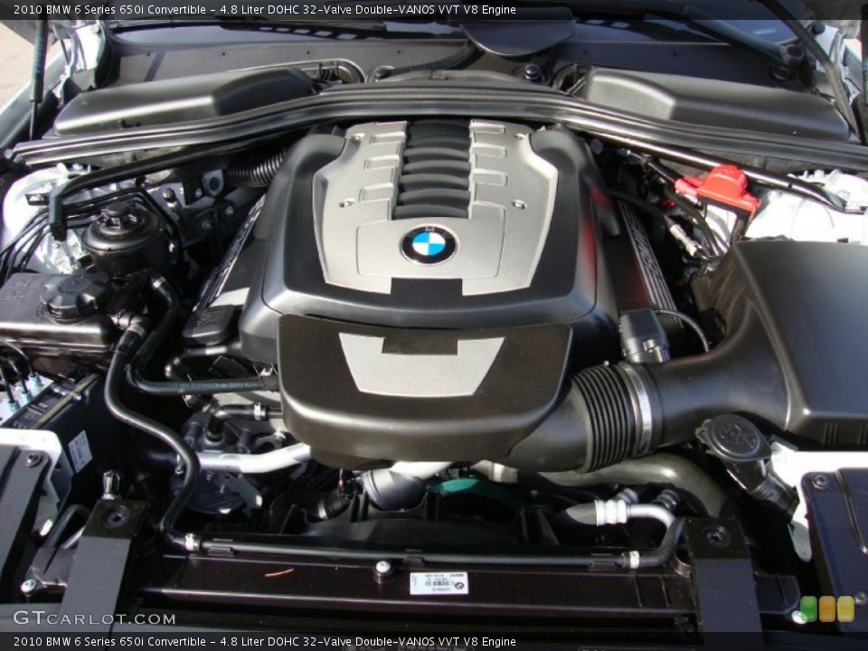 4.8 Liter DOHC 32-Valve Double-VANOS VVT V8 Engine for the 2010 BMW 6 Series #41954432