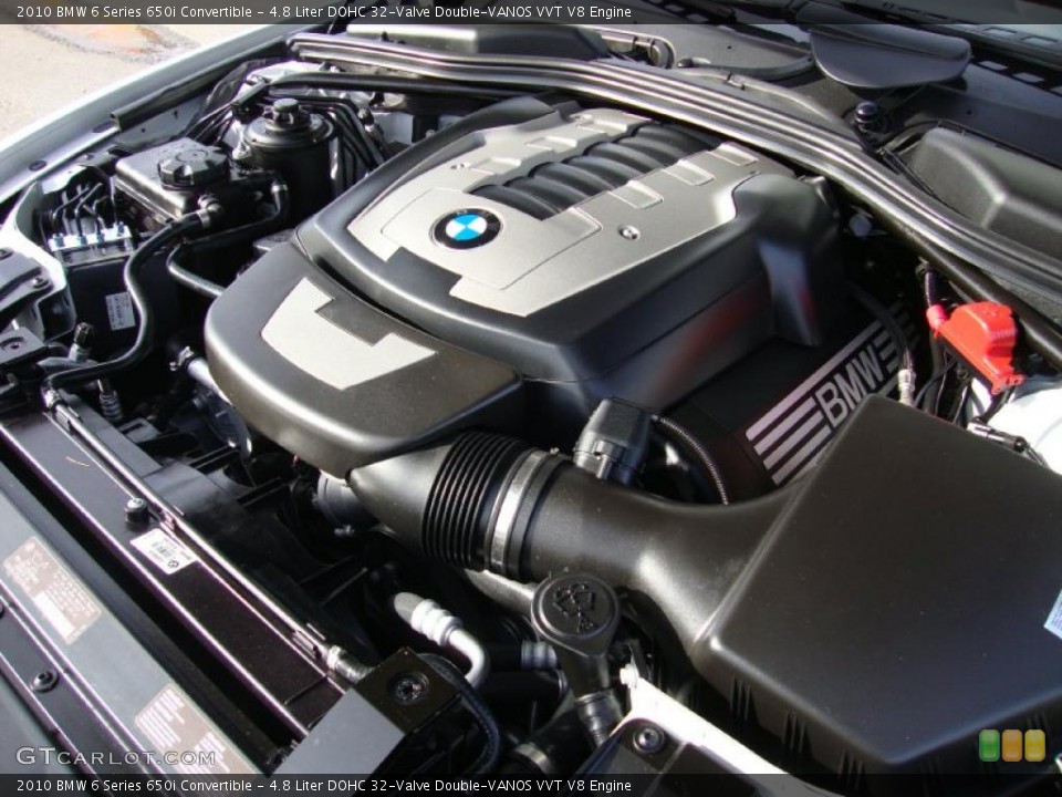 4.8 Liter DOHC 32-Valve Double-VANOS VVT V8 Engine for the 2010 BMW 6 Series #41954452