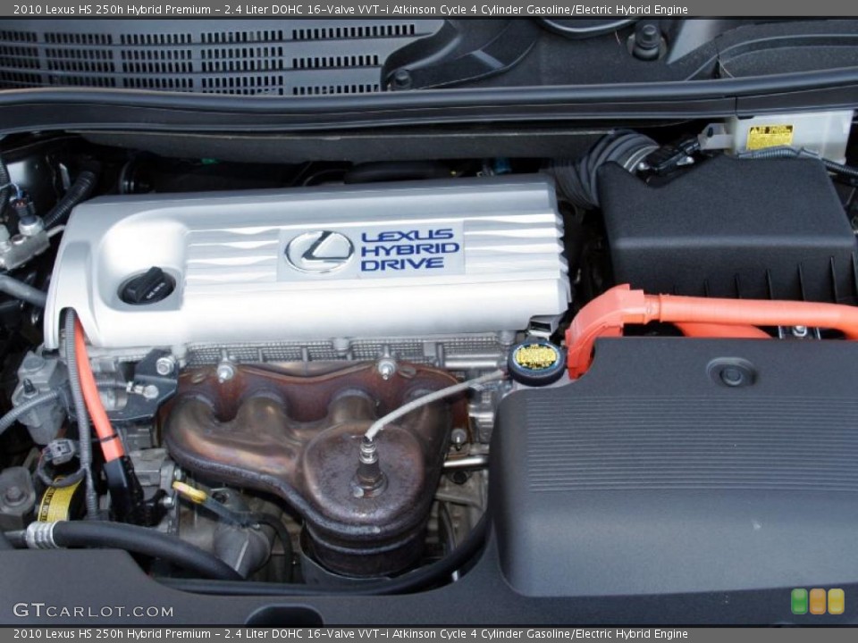 2.4 Liter DOHC 16-Valve VVT-i Atkinson Cycle 4 Cylinder Gasoline/Electric Hybrid Engine for the 2010 Lexus HS #42025126