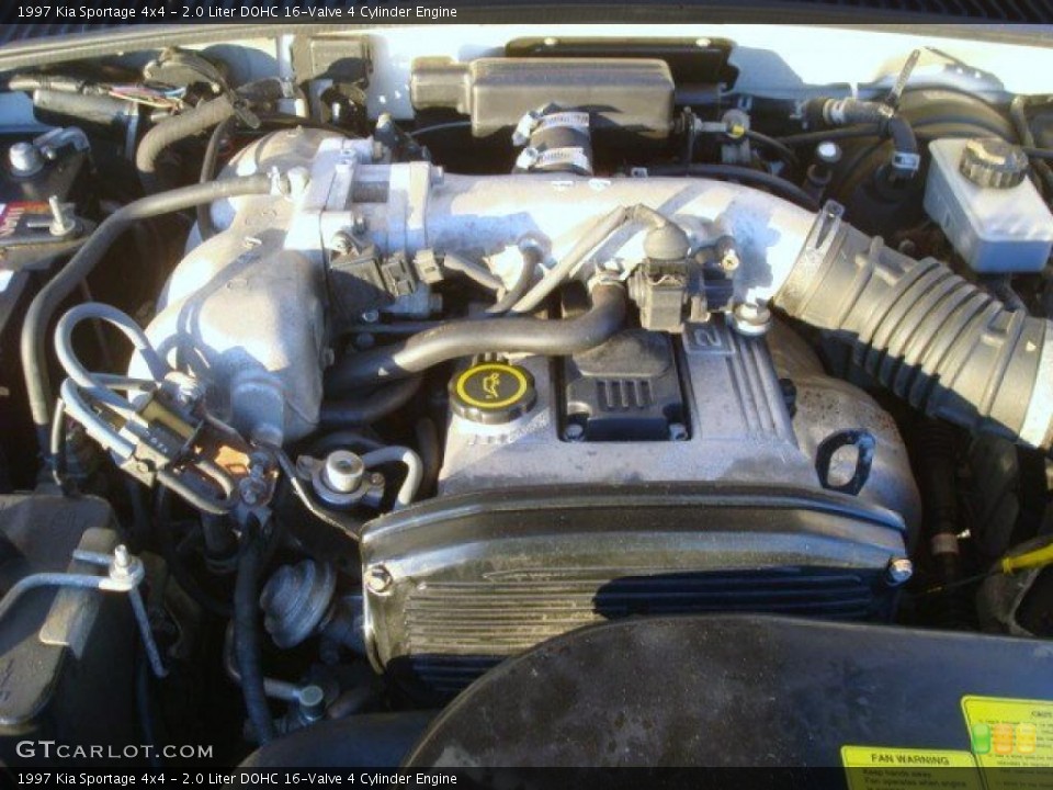 2.0 Liter DOHC 16-Valve 4 Cylinder Engine for the 1997 Kia Sportage #42034835