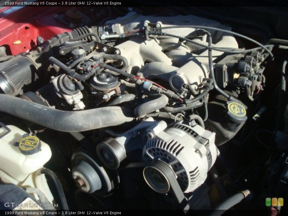 3.8 Liter OHV 12-Valve V6 Engine for the 1999 Ford Mustang #42039351