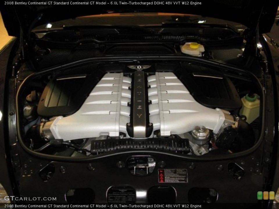 6.0L Twin-Turbocharged DOHC 48V VVT W12 Engine for the 2008 Bentley Continental GT #42067835