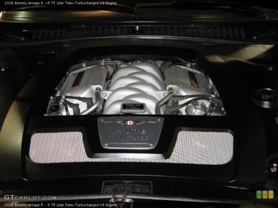 6.75 Liter Twin-Turbocharged V8 2008 Bentley Arnage Engine