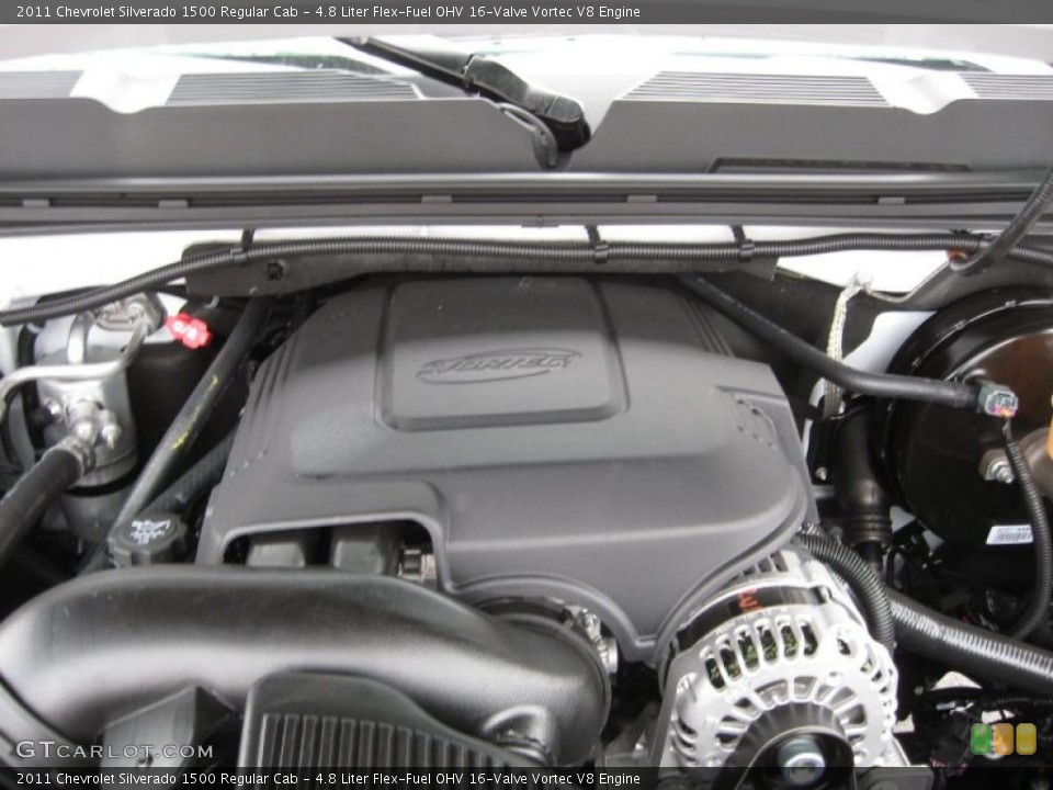 4.8 Liter Flex-Fuel OHV 16-Valve Vortec V8 Engine for the 2011 Chevrolet Silverado 1500 #42122342