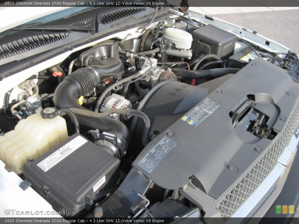 4.3 Liter OHV 12-Valve Vortec V6 Engine for the 2003 Chevrolet Silverado 1500 #42152704