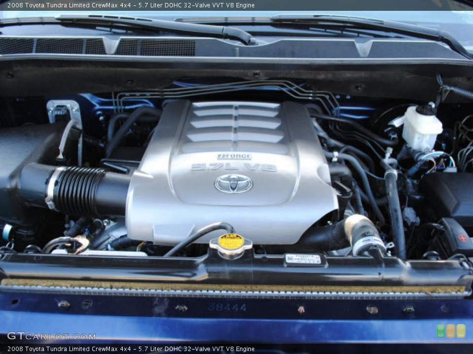 5.7 Liter DOHC 32-Valve VVT V8 Engine for the 2008 Toyota Tundra #42153944