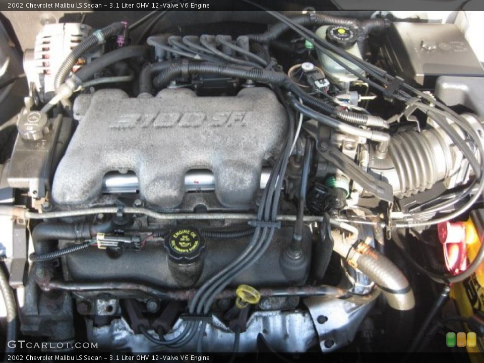 3.1 Liter OHV 12-Valve V6 2002 Chevrolet Malibu Engine