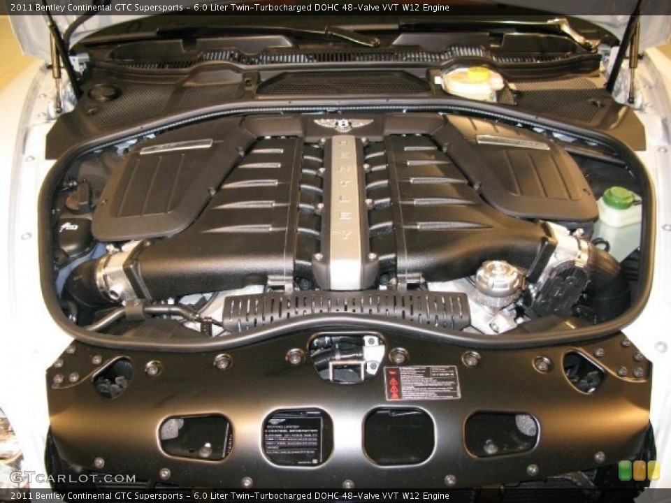 6.0 Liter Twin-Turbocharged DOHC 48-Valve VVT W12 Engine for the 2011 Bentley Continental GTC #42189507