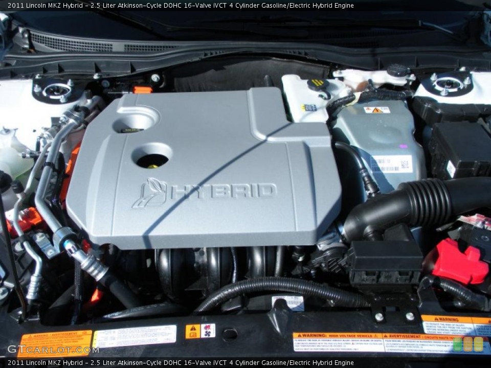 2.5 Liter Atkinson-Cycle DOHC 16-Valve iVCT 4 Cylinder Gasoline/Electric Hybrid Engine for the 2011 Lincoln MKZ #42196851