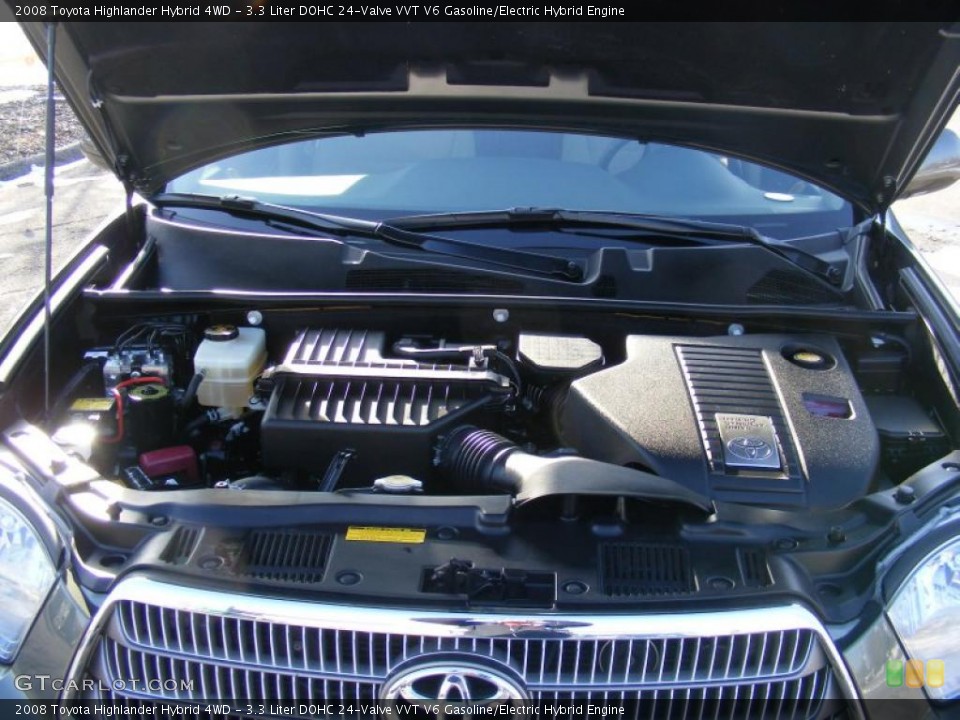 3.3 Liter DOHC 24-Valve VVT V6 Gasoline/Electric Hybrid Engine for the 2008 Toyota Highlander #42205255