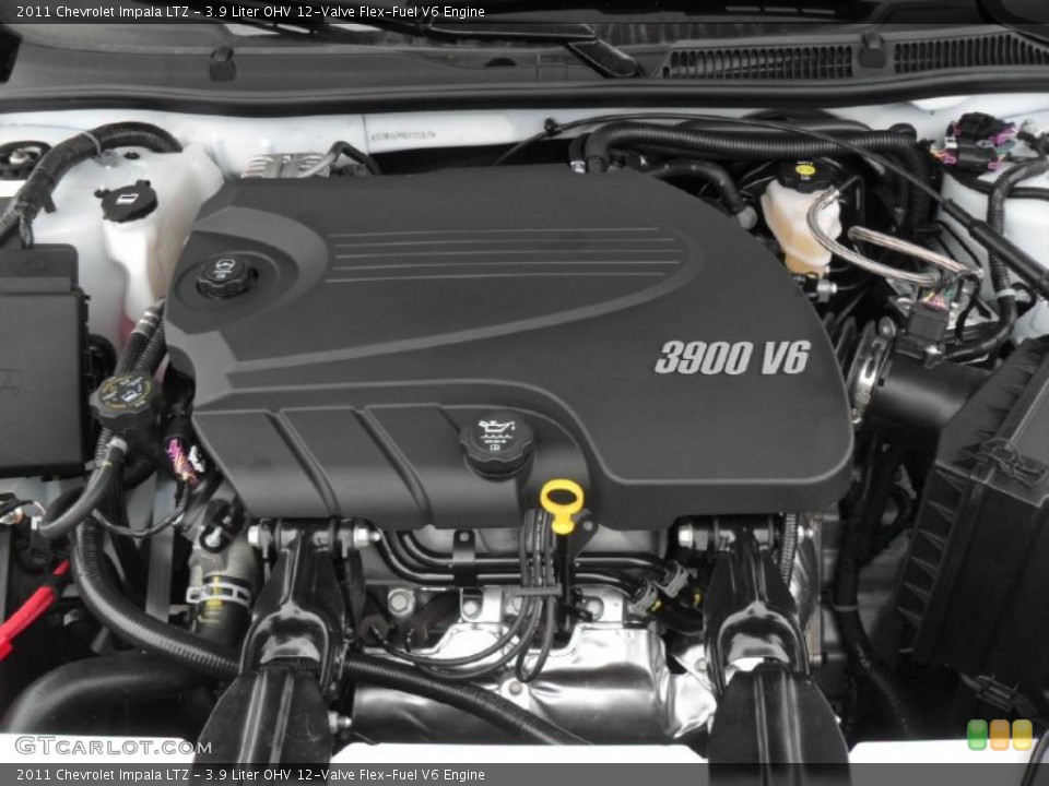 3.9 Liter OHV 12-Valve Flex-Fuel V6 Engine for the 2011 Chevrolet Impala #42205879