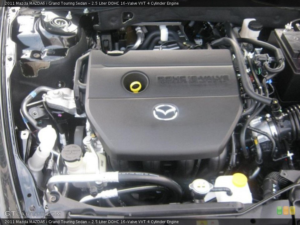 2.5 Liter DOHC 16-Valve VVT 4 Cylinder 2011 Mazda MAZDA6 Engine