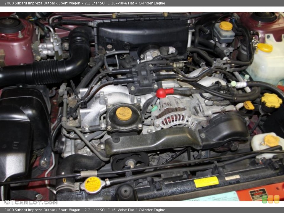 2.2 Liter SOHC 16-Valve Flat 4 Cylinder Engine for the 2000 Subaru Impreza #42224644
